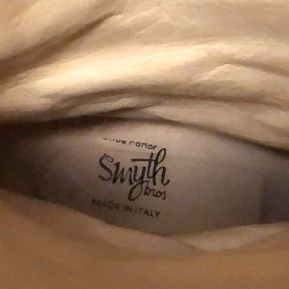 EUC [Smyth Bros] Italian Leather Designer Womens Cowboy Boots - Low Heel Sz 36.5 - Picture 9 of 11